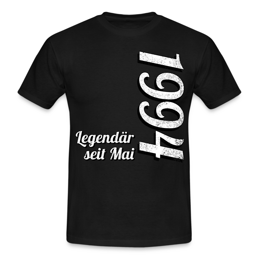 Geburtstags Geschenk Shirt Legendär seit Mai 1994 T-Shirt - black