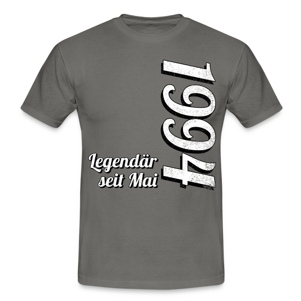 Geburtstags Geschenk Shirt Legendär seit Mai 1994 T-Shirt - graphite grey