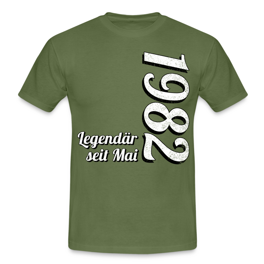 Geburtstags Geschenk Shirt Legendär seit Mai 1982 T-Shirt - military green