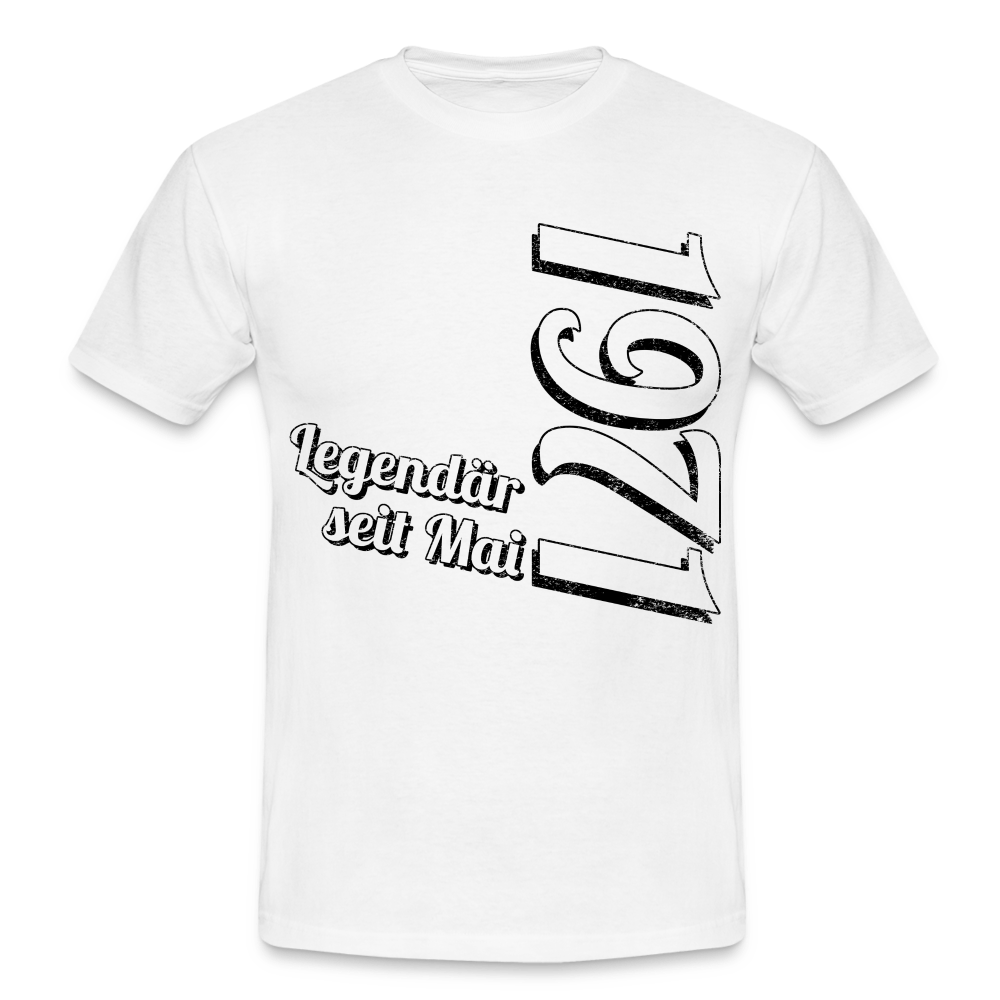 Geburtstags Geschenk Shirt Legendär seit Mai 1971 T-Shirt - white