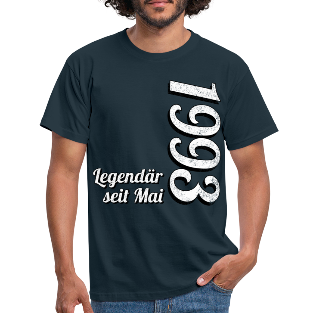 Geburtstags Geschenk Shirt Legendär seit Mai 1993 T-Shirt - navy