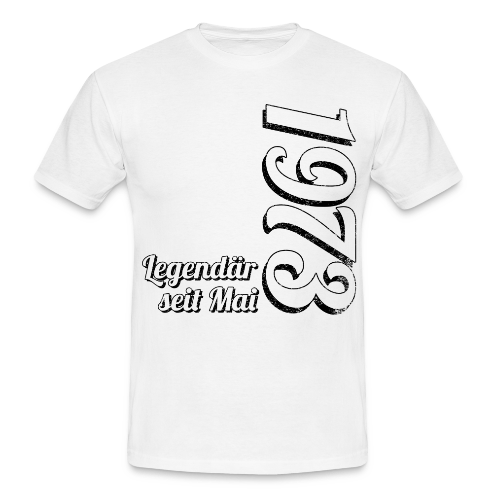 Geburtstags Geschenk Shirt Legendär seit Mai 1973 T-Shirt - white