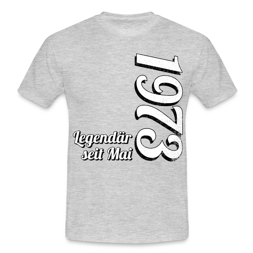 Geburtstags Geschenk Shirt Legendär seit Mai 1973 T-Shirt - heather grey