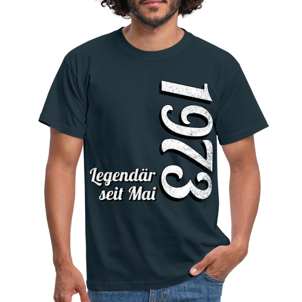 Geburtstags Geschenk Shirt Legendär seit Mai 1973 T-Shirt - navy