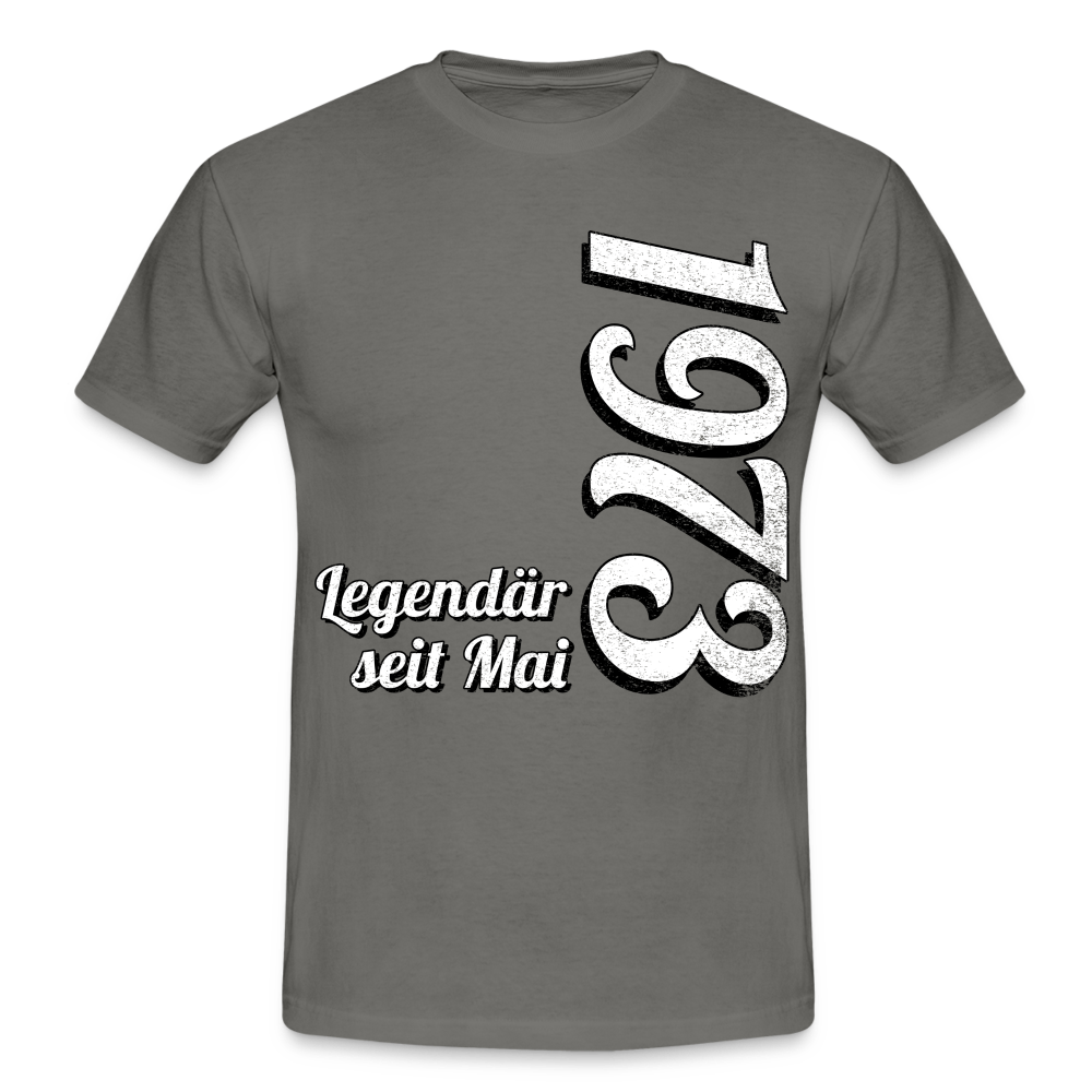 Geburtstags Geschenk Shirt Legendär seit Mai 1973 T-Shirt - graphite grey