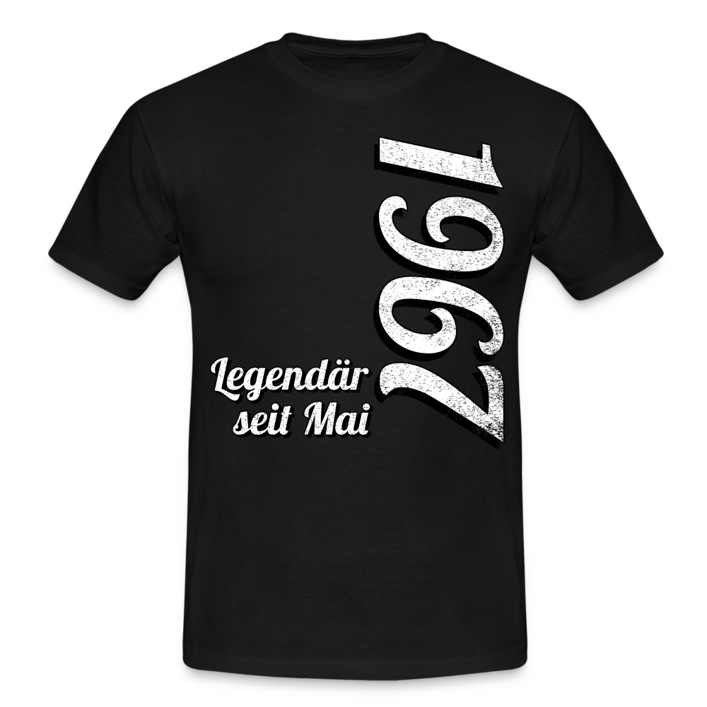 Geburtstags Geschenk Shirt Legendär seit Mai 1967 T-Shirt - black