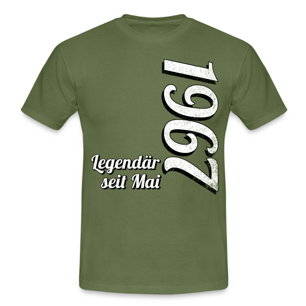 Geburtstags Geschenk Shirt Legendär seit Mai 1967 T-Shirt - military green