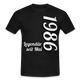 Geburtstags Geschenk Shirt Legendär seit Mai 1986 T-Shirt - black