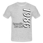 Geburtstags Geschenk Shirt Legendär seit Mai 1986 T-Shirt - heather grey