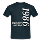 Geburtstags Geschenk Shirt Legendär seit Mai 1986 T-Shirt - navy