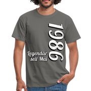 Geburtstags Geschenk Shirt Legendär seit Mai 1986 T-Shirt - graphite grey