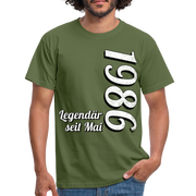 Geburtstags Geschenk Shirt Legendär seit Mai 1986 T-Shirt - military green