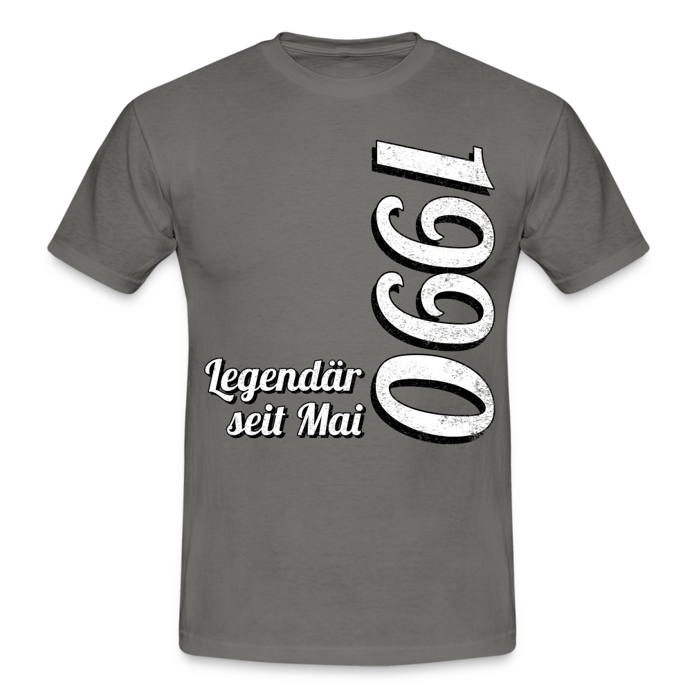 Geburtstags Geschenk Shirt Legendär seit Mai 1990 T-Shirt - graphite grey