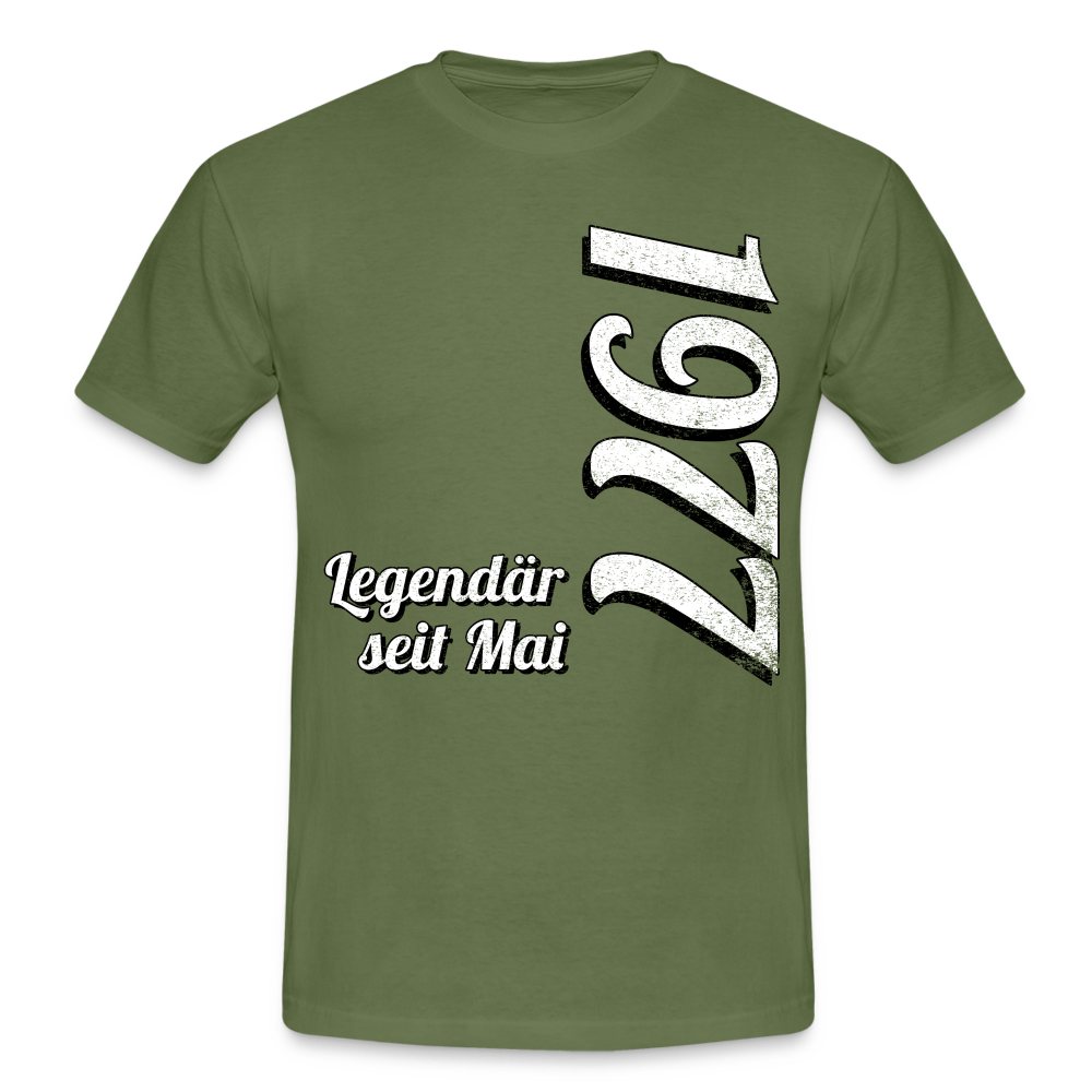 Geburtstags Geschenk Shirt Legendär seit Mai 1977 T-Shirt - military green
