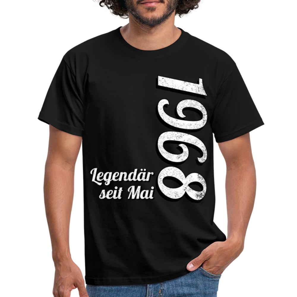 Geburtstags Geschenk Shirt Legendär seit Mai 1968 T-Shirt - black