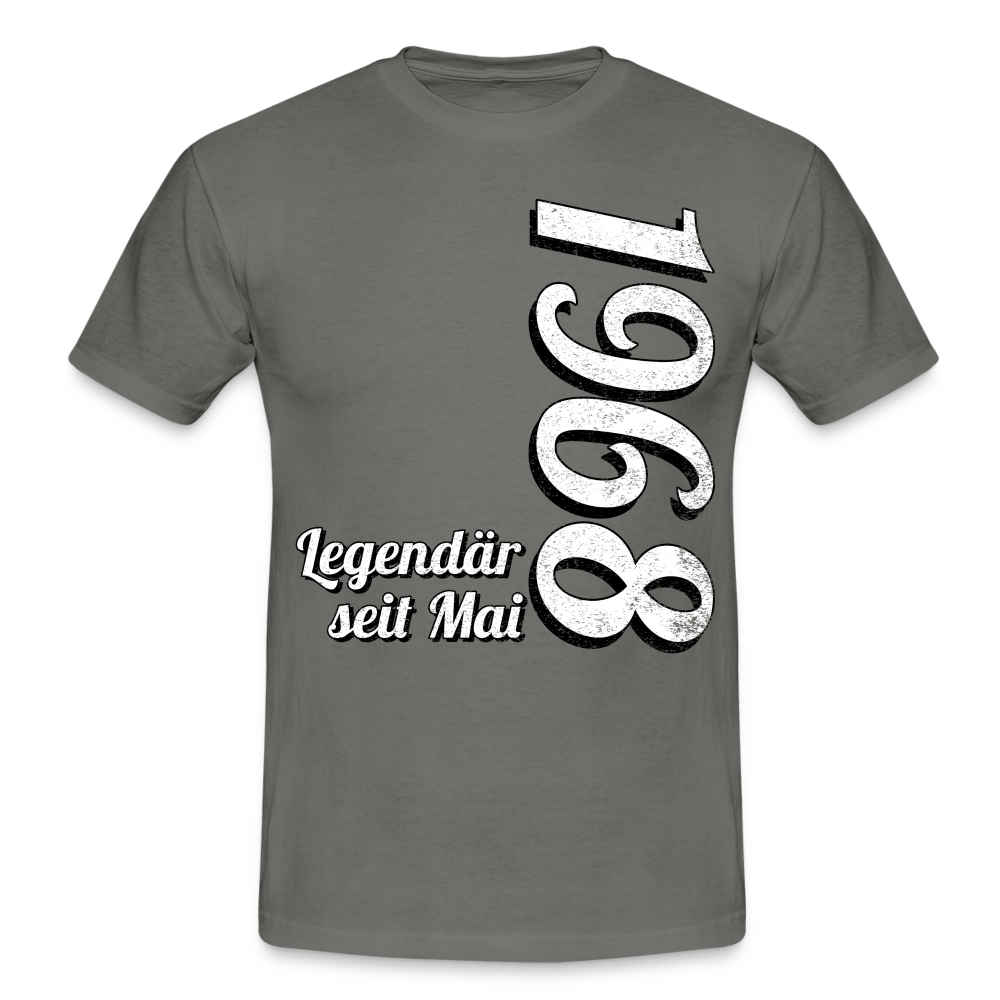 Geburtstags Geschenk Shirt Legendär seit Mai 1968 T-Shirt - graphite grey