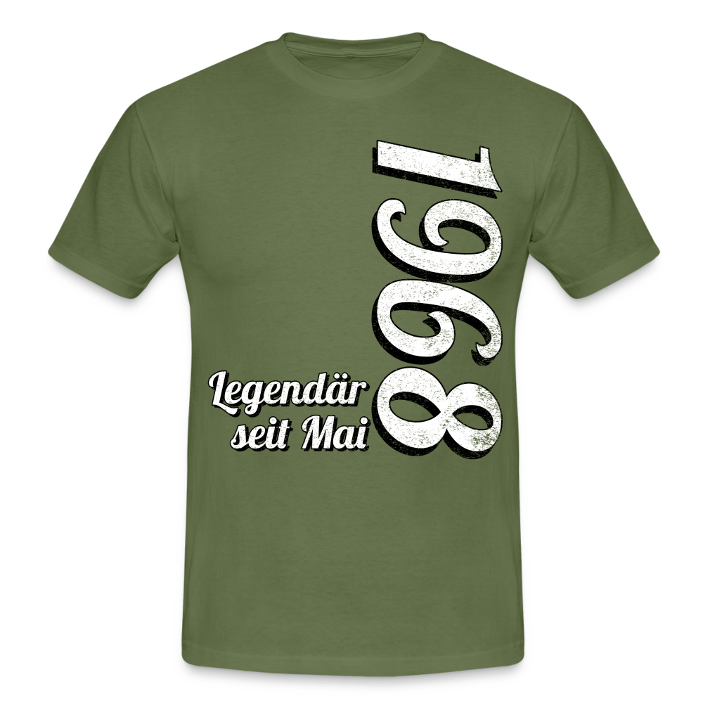Geburtstags Geschenk Shirt Legendär seit Mai 1968 T-Shirt - military green