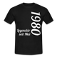 Geburtstags Geschenk Shirt Legendär seit Mai 1980 T-Shirt - black