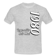 Geburtstags Geschenk Shirt Legendär seit Mai 1980 T-Shirt - heather grey