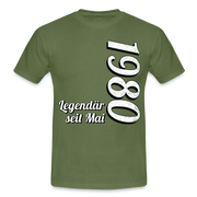 Geburtstags Geschenk Shirt Legendär seit Mai 1980 T-Shirt - military green