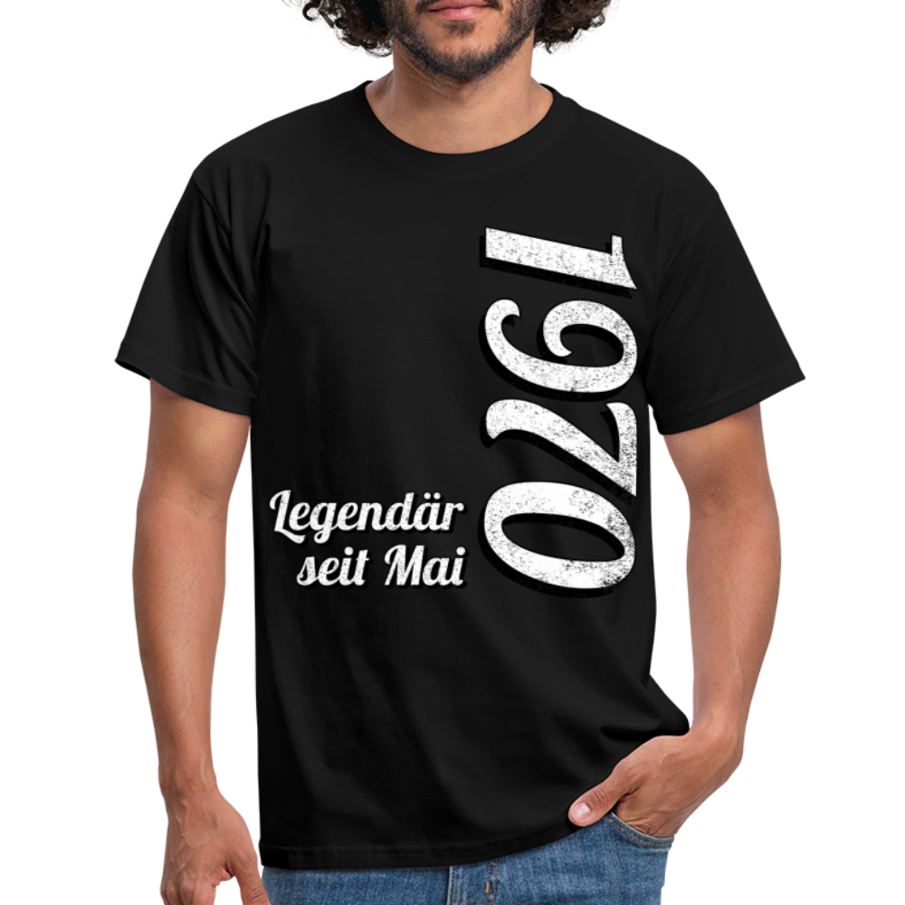 Geburtstags Geschenk Shirt Legendär seit Mai 1970 T-Shirt - black