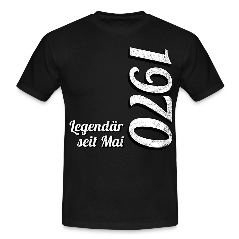 Geburtstags Geschenk Shirt Legendär seit Mai 1970 T-Shirt - black