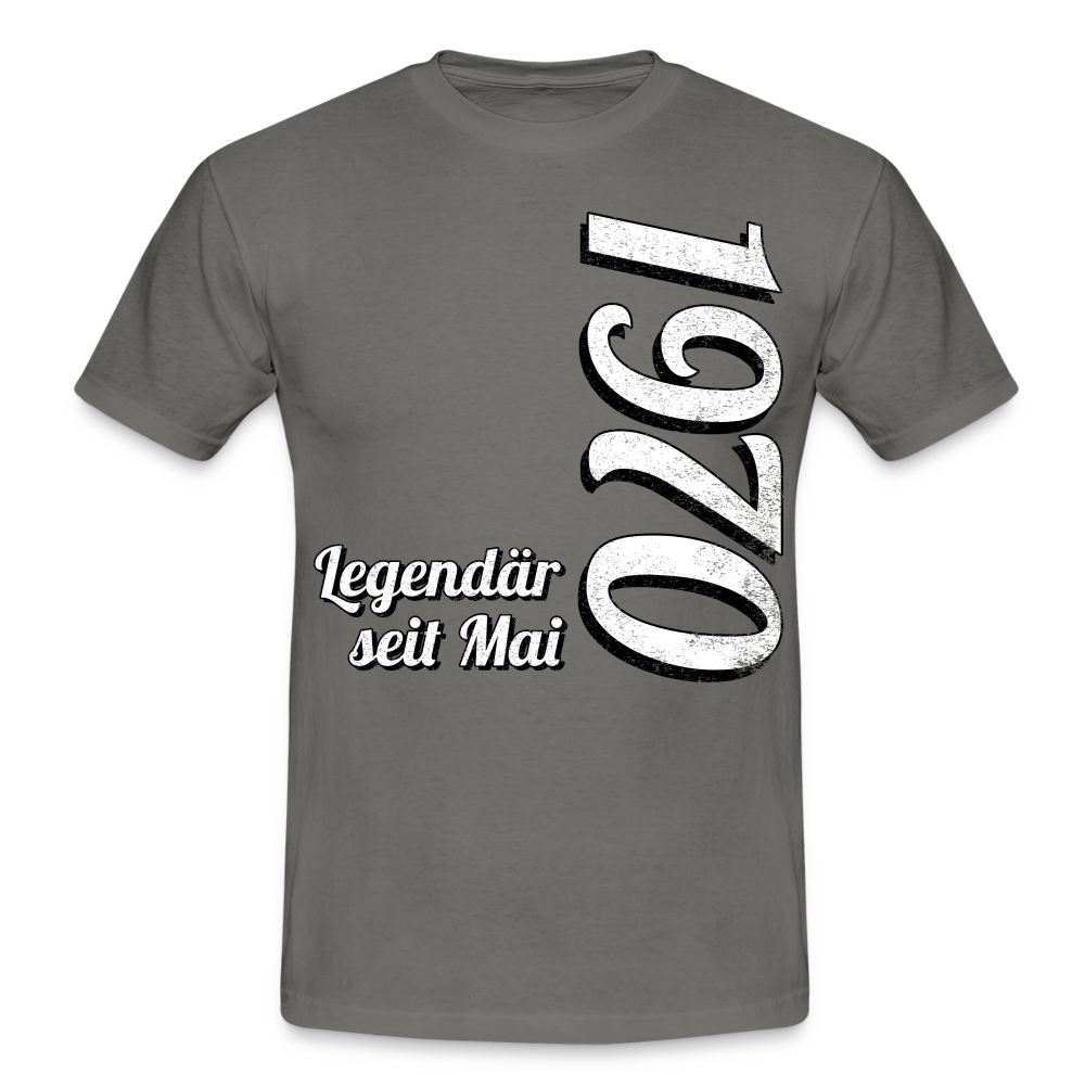 Geburtstags Geschenk Shirt Legendär seit Mai 1970 T-Shirt - graphite grey