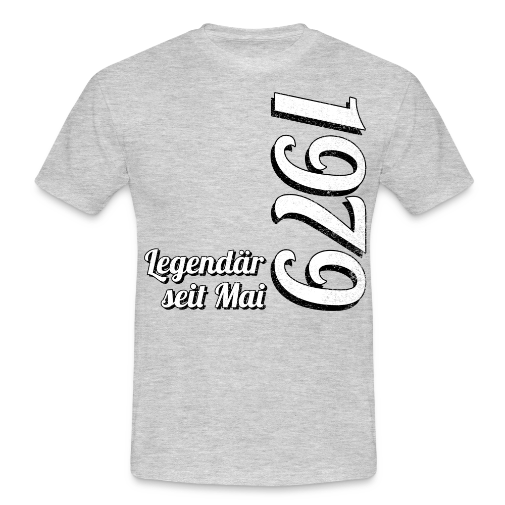Geburtstags Geschenk Shirt Legendär seit Mai 1979 T-Shirt - heather grey