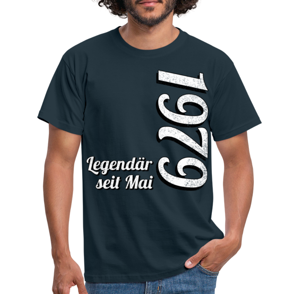 Geburtstags Geschenk Shirt Legendär seit Mai 1979 T-Shirt - navy