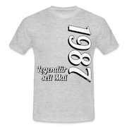 Geburtstags Geschenk Shirt Legendär seit Mai 1987 T-Shirt - heather grey