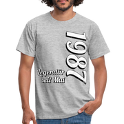 Geburtstags Geschenk Shirt Legendär seit Mai 1987 T-Shirt - heather grey