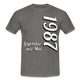 Geburtstags Geschenk Shirt Legendär seit Mai 1987 T-Shirt - graphite grey
