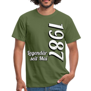 Geburtstags Geschenk Shirt Legendär seit Mai 1987 T-Shirt - military green