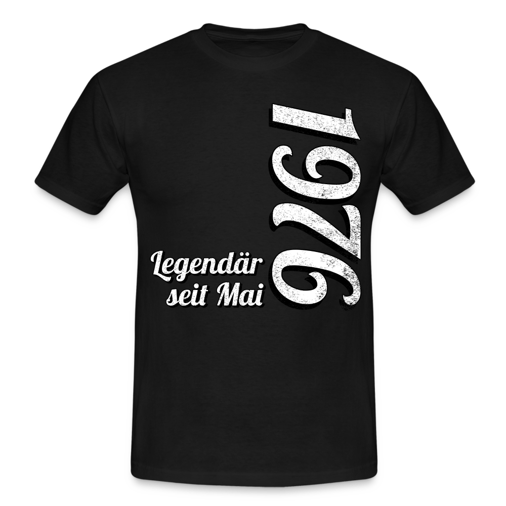 Geburtstags Geschenk Shirt Legendär seit Mai 1976 T-Shirt - black