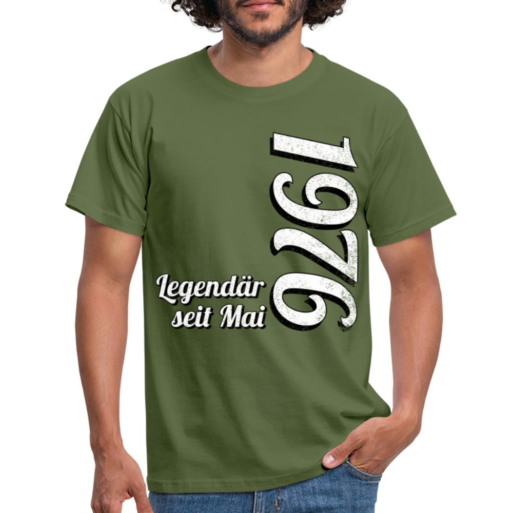 Geburtstags Geschenk Shirt Legendär seit Mai 1976 T-Shirt - military green