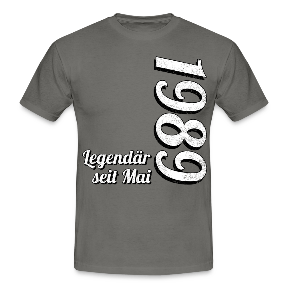Geburtstags Geschenk Shirt Legendär seit Mai 1989 T-Shirt - graphite grey