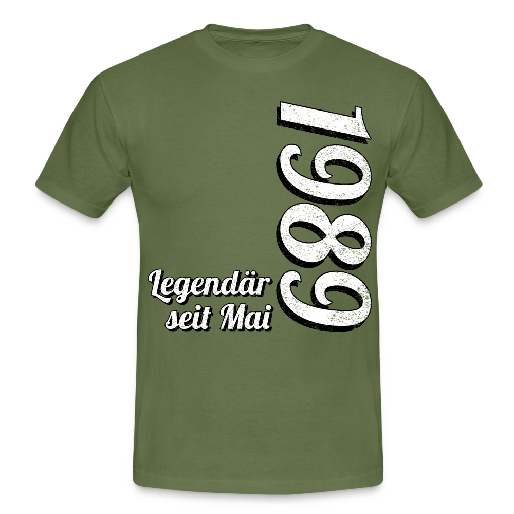 Geburtstags Geschenk Shirt Legendär seit Mai 1989 T-Shirt - military green