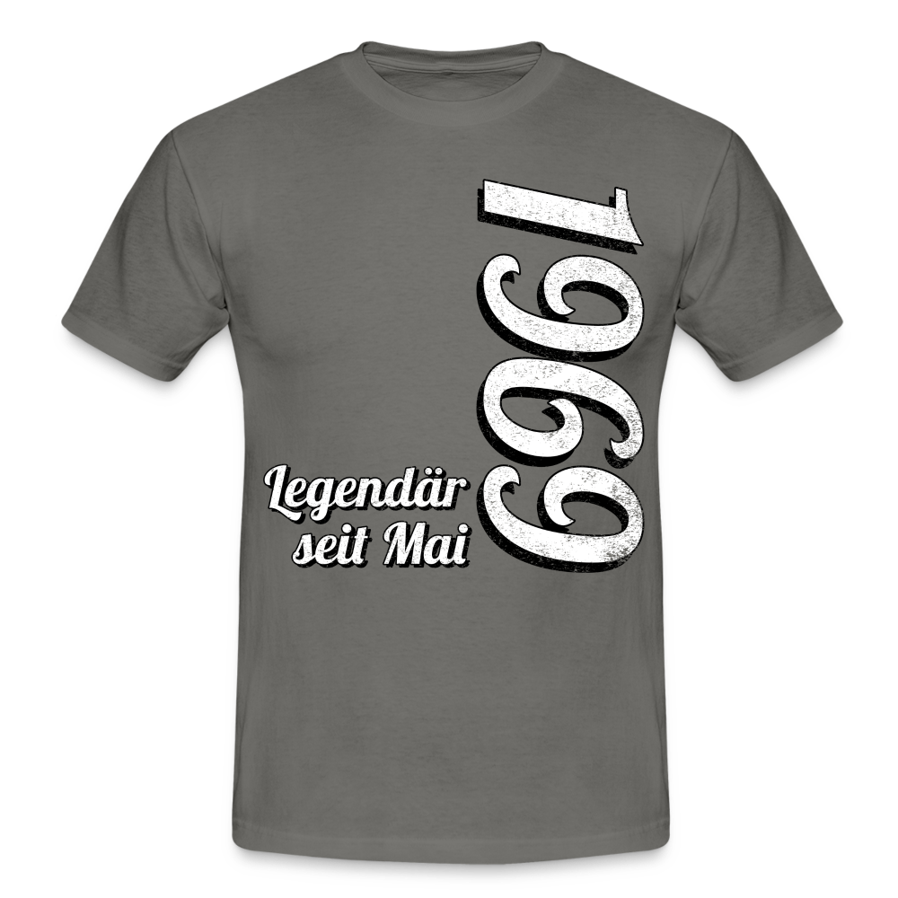 Geburtstags Geschenk Shirt Legendär seit Mai 1969 T-Shirt - graphite grey