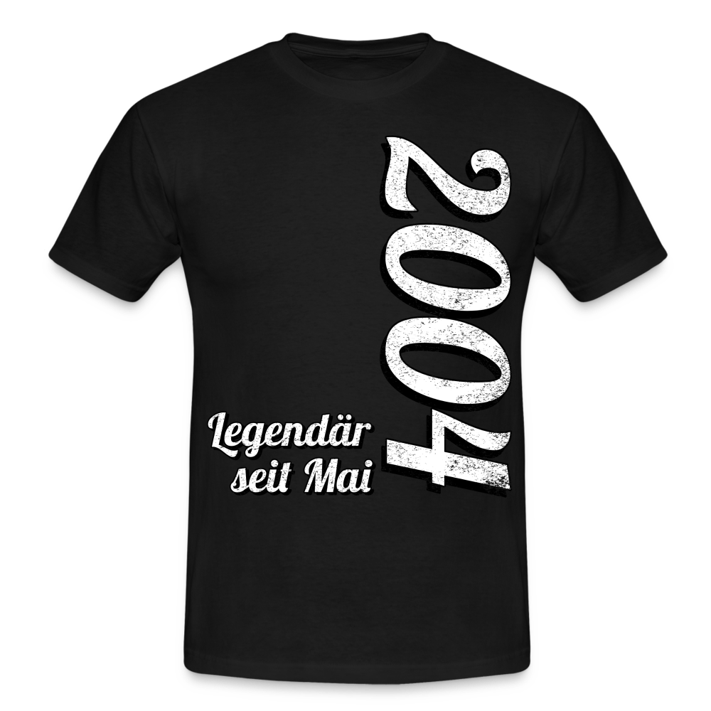 Geburtstags Geschenk Shirt Legendär seit Mai 2004 T-Shirt - black