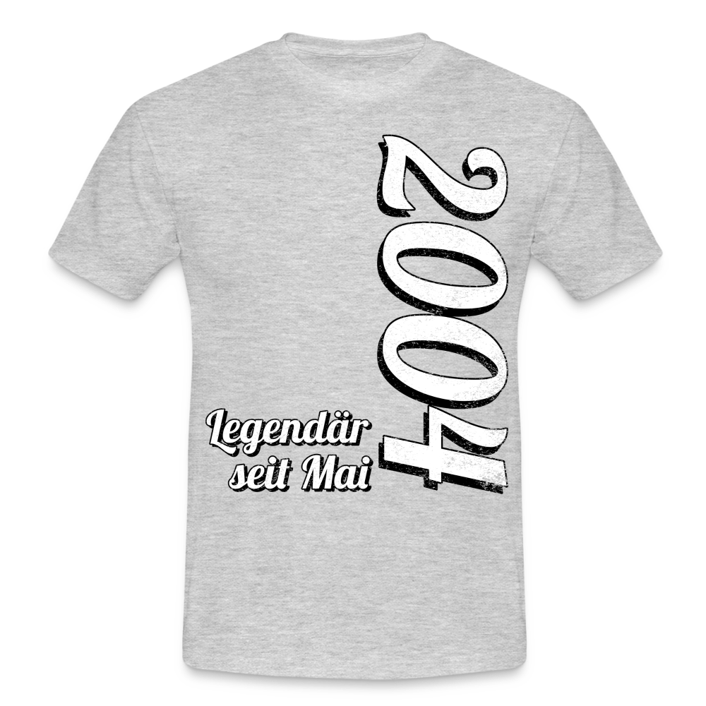 Geburtstags Geschenk Shirt Legendär seit Mai 2004 T-Shirt - heather grey