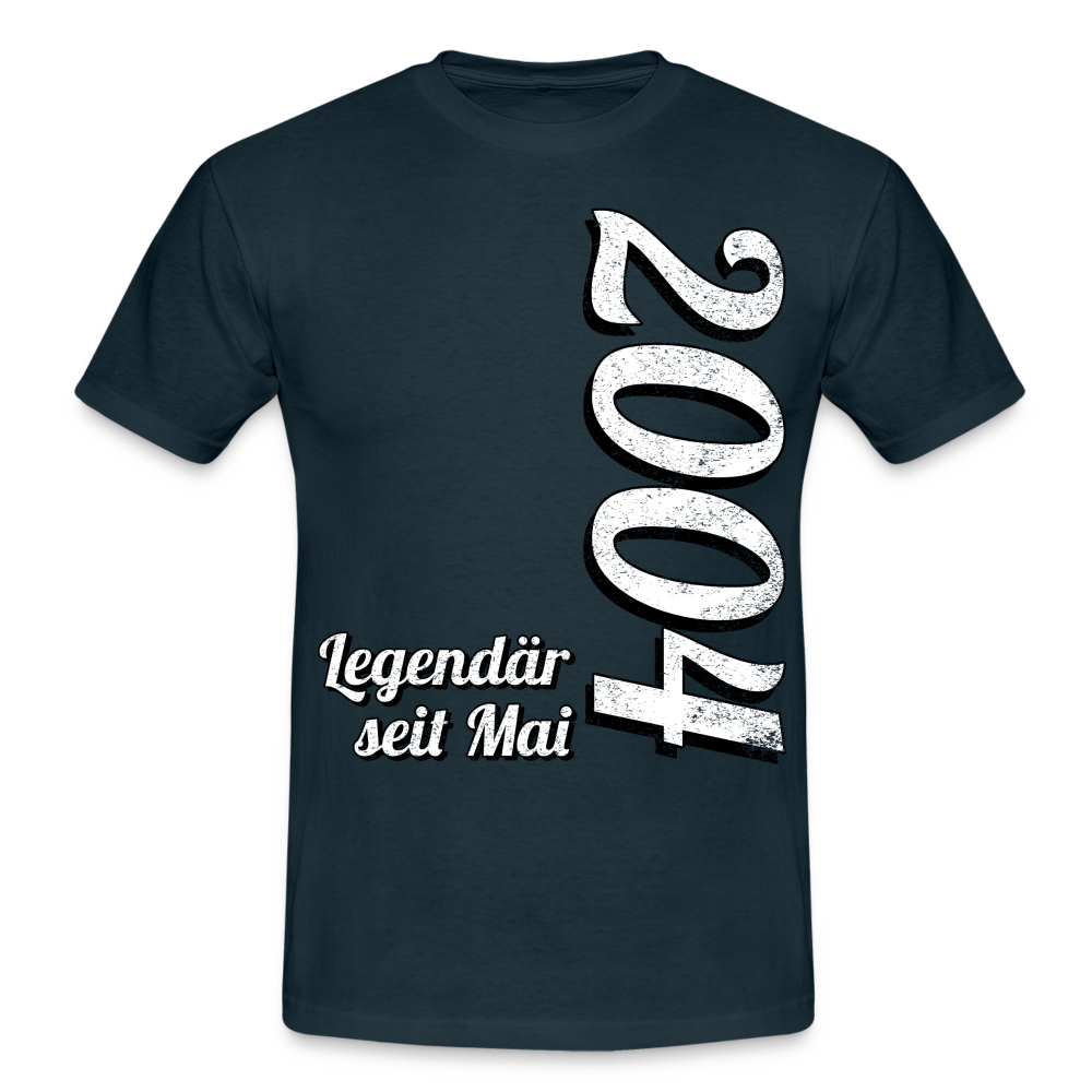 Geburtstags Geschenk Shirt Legendär seit Mai 2004 T-Shirt - navy