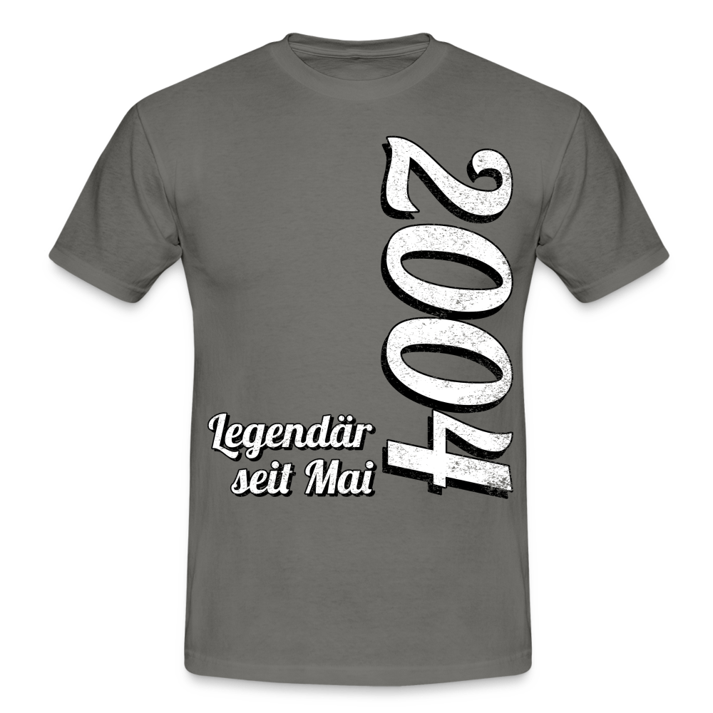 Geburtstags Geschenk Shirt Legendär seit Mai 2004 T-Shirt - graphite grey