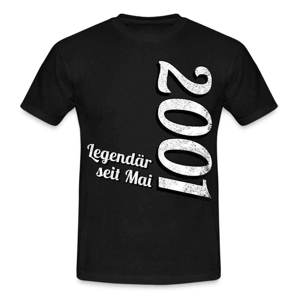 Geburtstags Geschenk Shirt Legendär seit Mai 2001 T-Shirt - black