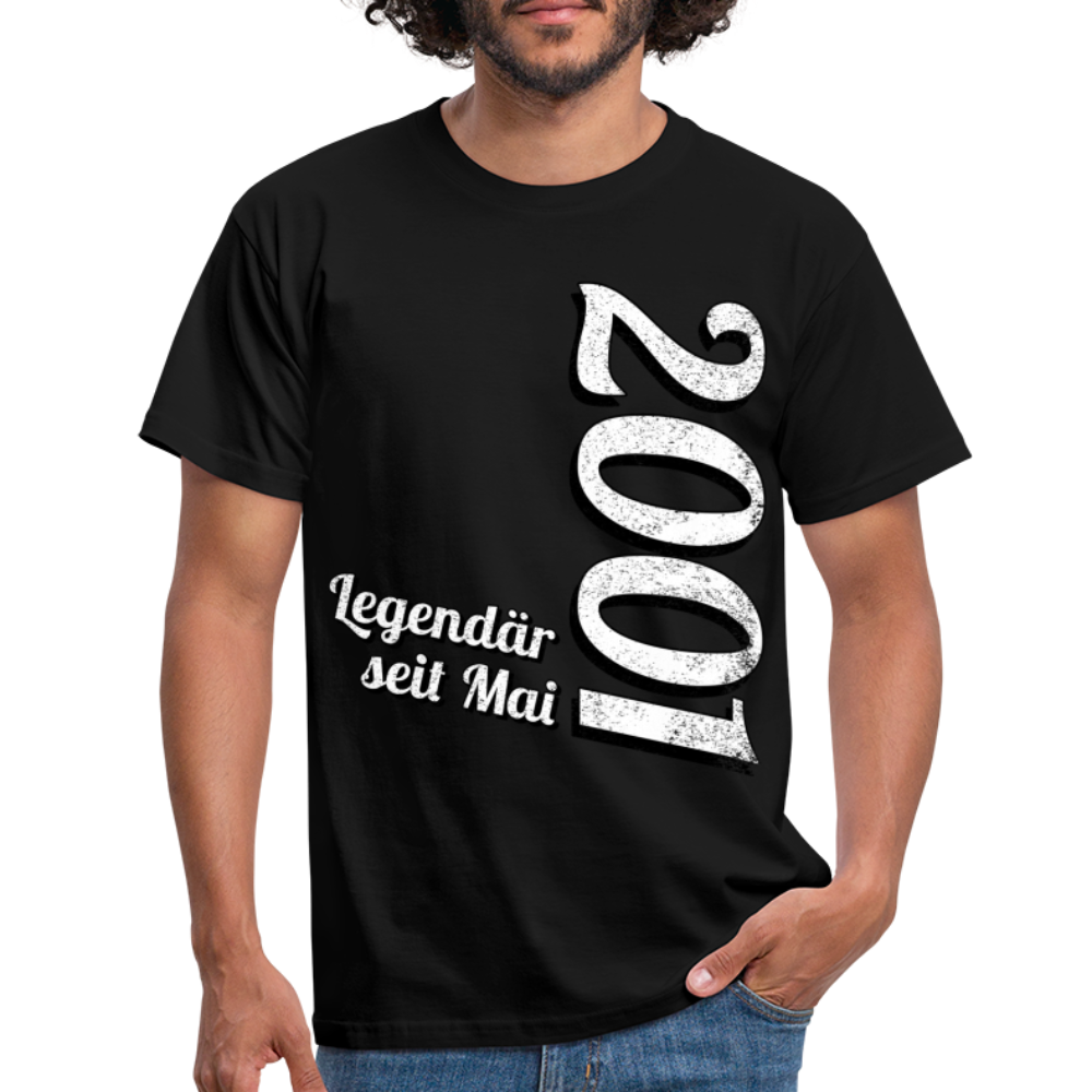 Geburtstags Geschenk Shirt Legendär seit Mai 2001 T-Shirt - black