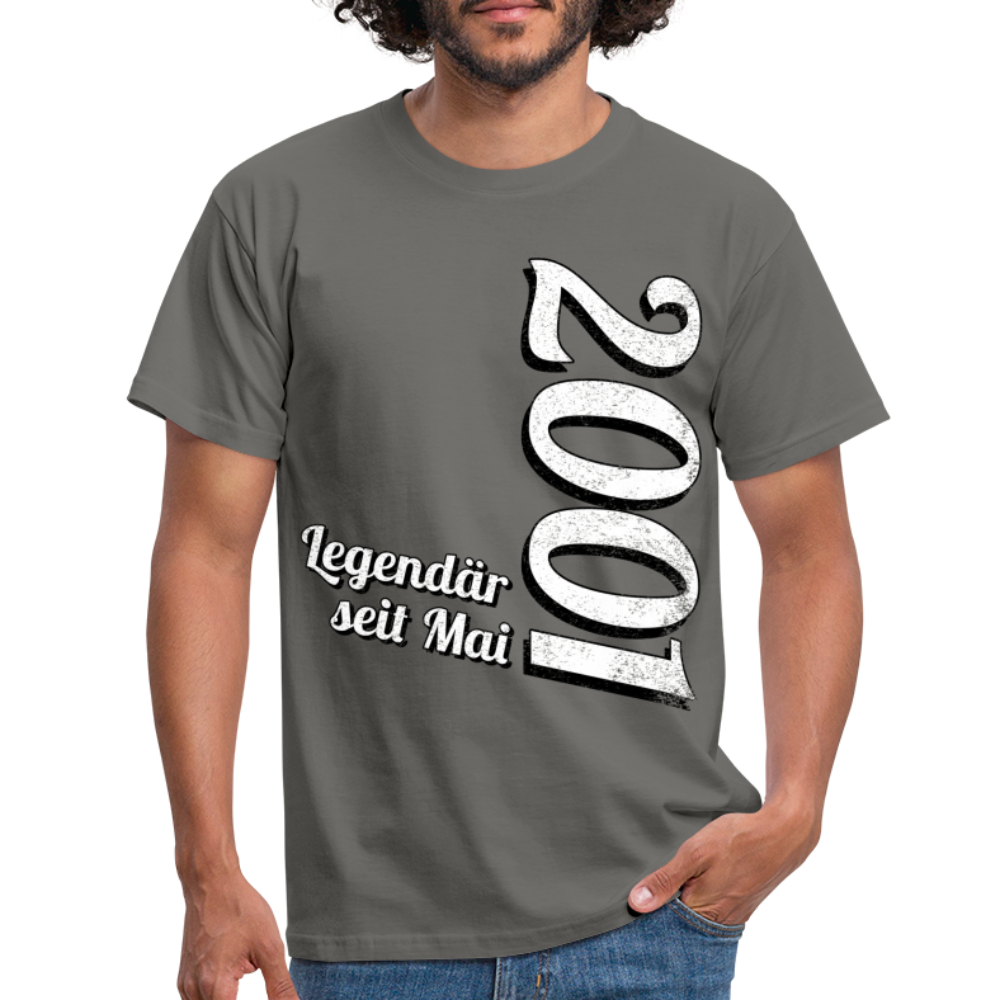 Geburtstags Geschenk Shirt Legendär seit Mai 2001 T-Shirt - graphite grey