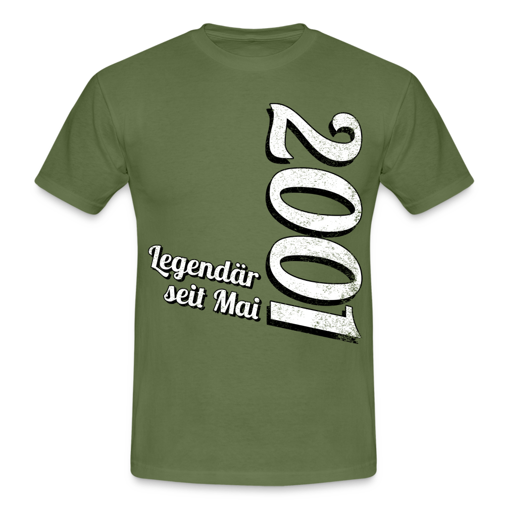 Geburtstags Geschenk Shirt Legendär seit Mai 2001 T-Shirt - military green