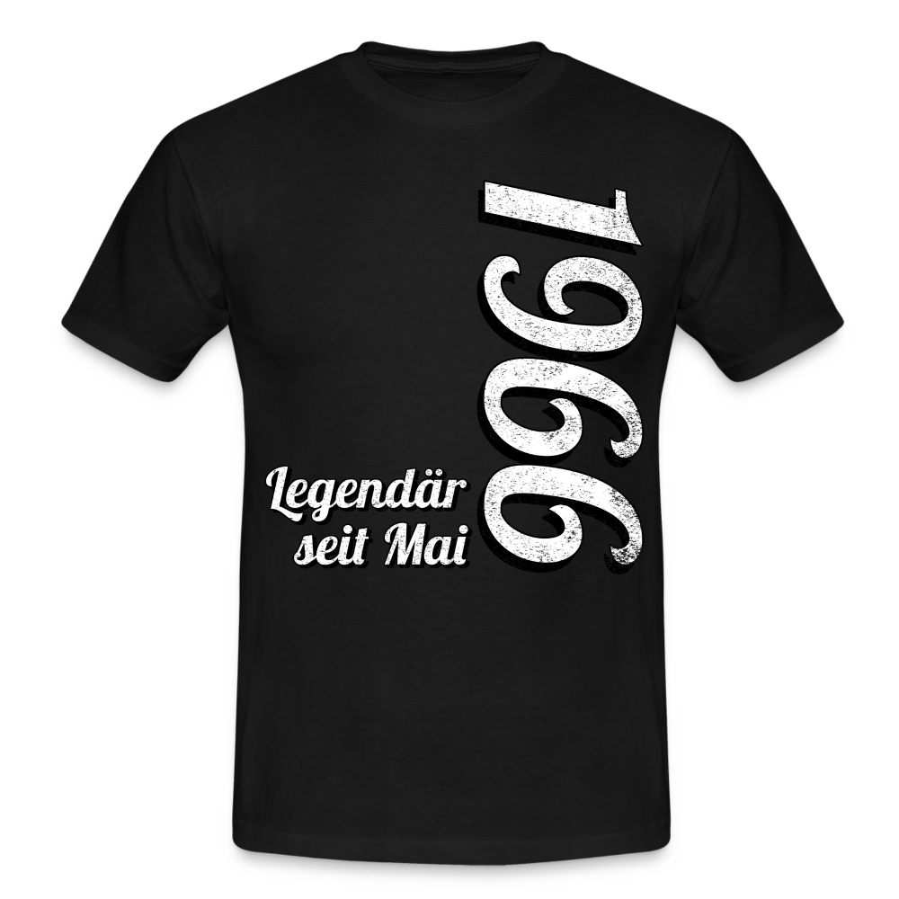 Geburtstags Geschenk Shirt Legendär seit Mai 1966 T-Shirt - black