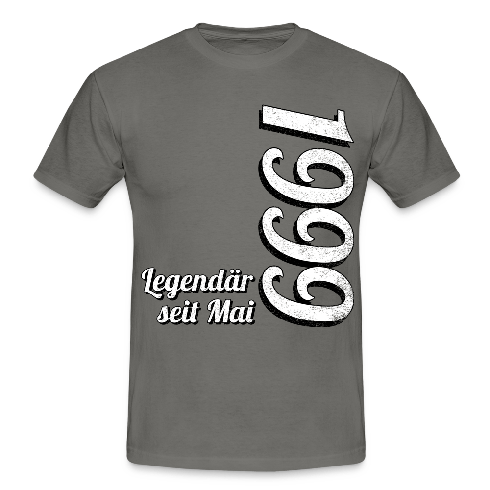 Geburtstags Geschenk Shirt Legendär seit Mai 1999 T-Shirt - graphite grey