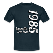 Geburtstags Geschenk Shirt Legendär seit Mai 1985 T-Shirt - navy