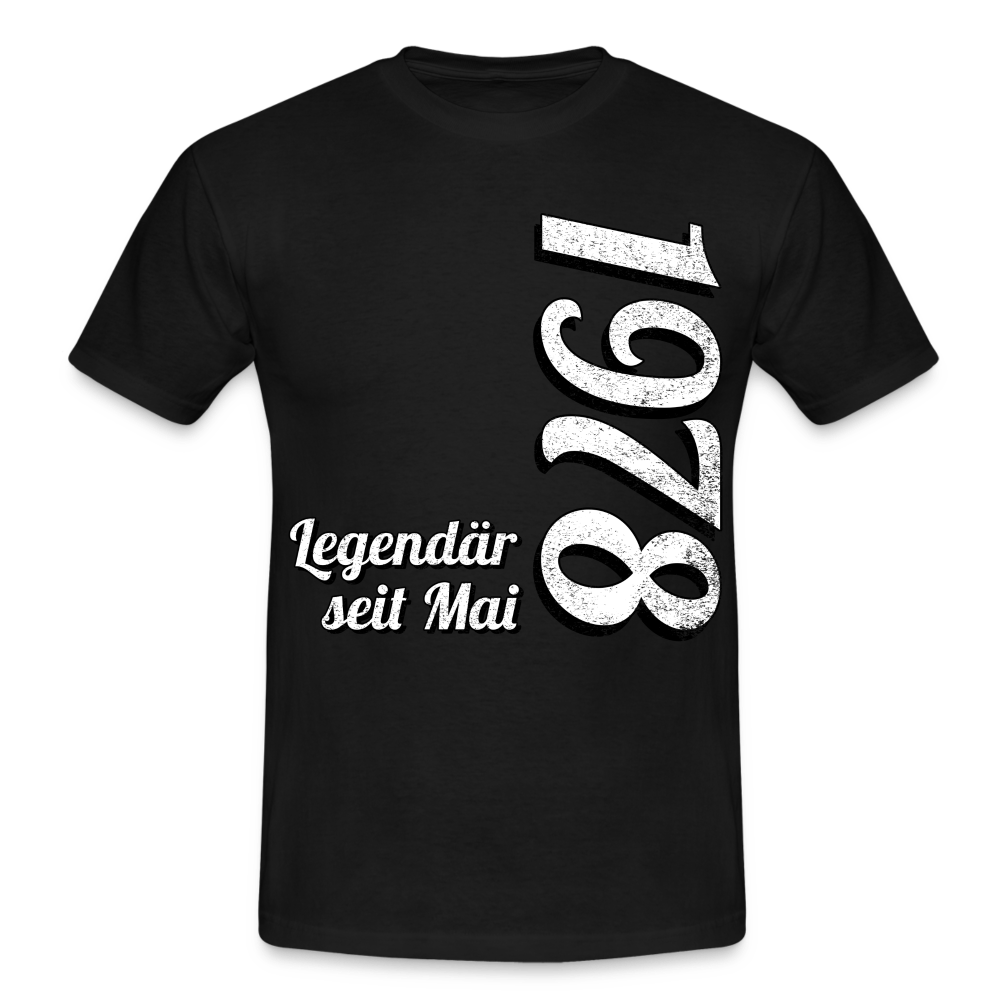 Geburtstags Geschenk Shirt Legendär seit Mai 1978 T-Shirt - black